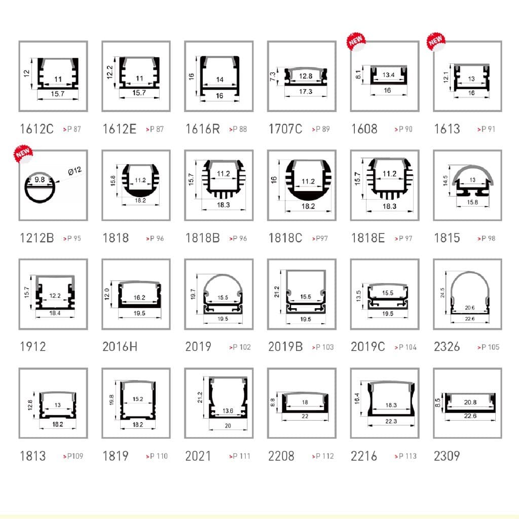 鋁條樣品(不含光源)|Wlighting 慶達照明