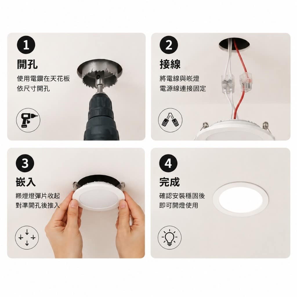 薄型崁燈(15W)|Wlighting 慶達照明