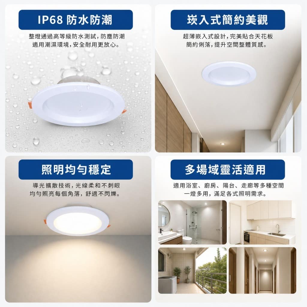 東亞防水崁燈|Wlighting 慶達照明