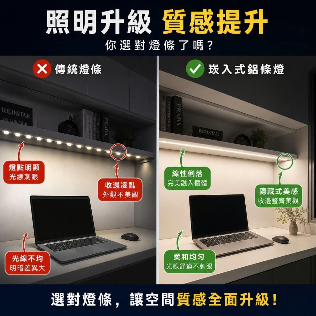 崁入式鋁條燈|Wlighting 慶達照明