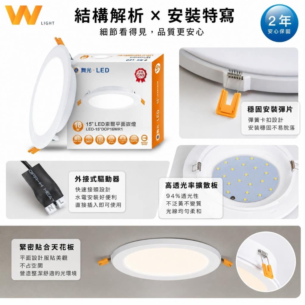 索爾/奧丁崁燈(15公分)|Wlighting 慶達照明