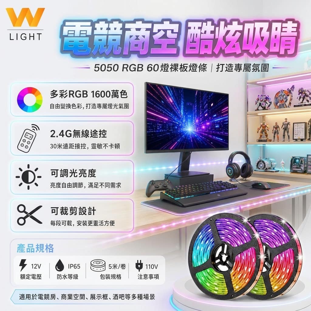 5050 RGB燈條|Wlighting 慶達照明