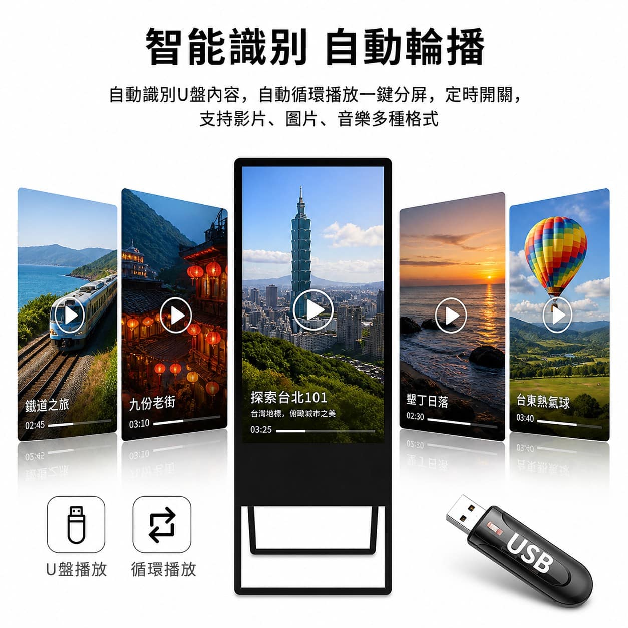 LED廣告機畫架式