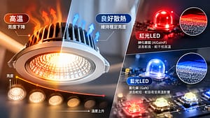 LED高溫會影響亮度嗎？紅光與藍光LED的材料差異