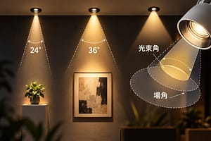 光束角與場角差在哪？24度、36度燈具配光選擇指南