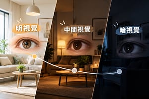 明視覺、暗視覺與中間視覺差在哪？人眼亮度感受解析